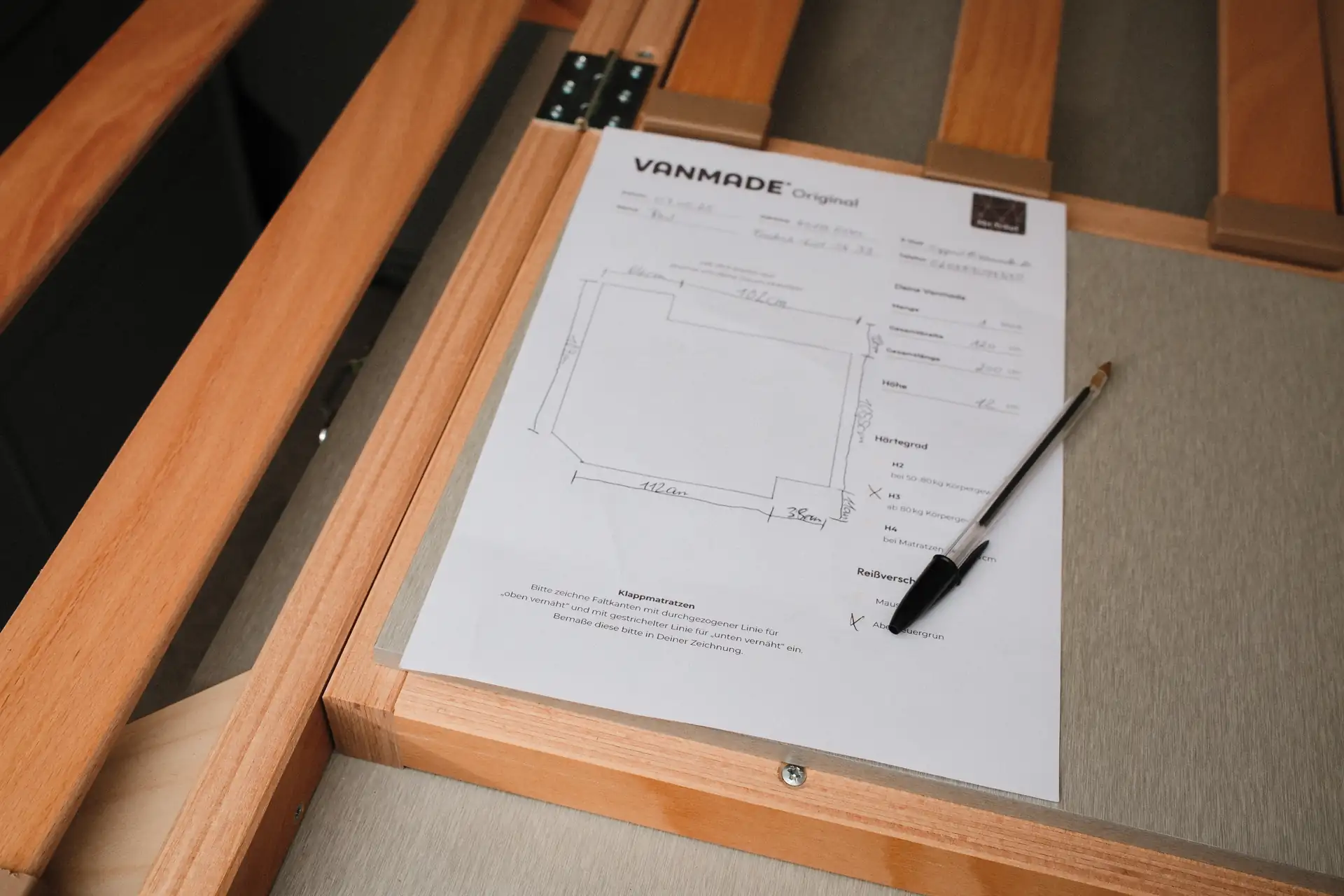 Vanmade Zeichnungsvorlage ausmessen Fahrzeug